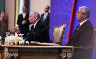 Неформальная встреча и дуб дружбы: как проходит визит Путина в Казахстан