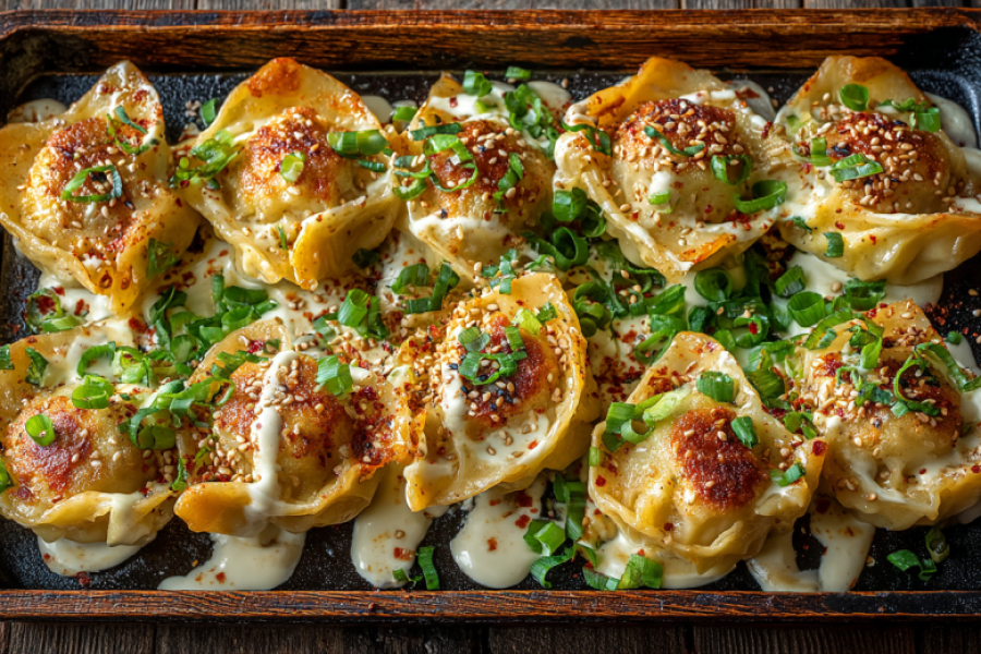 Гениально просто: пельмени в духовке с хрустящей кунжутной корочкой. Подаю с крабовым соусом &mdash; это нереально вкусно! Никакой варки