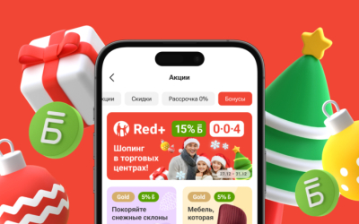 В Новый год 15% бонусов за шоппинг с Red+!