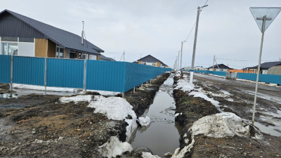 В Петропавловске откачивают талые воды с помощью 40 мотопомп и 30 ассенизаторских машин