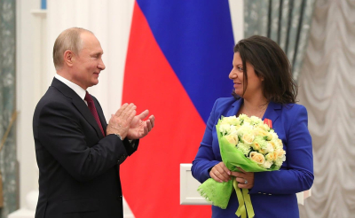 Путин поздравил с днем рождения главу RT Симоньян телеграммой