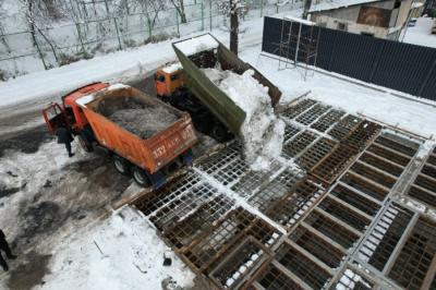 Экологически чистый снегоплавильный пункт запущен в Алматы