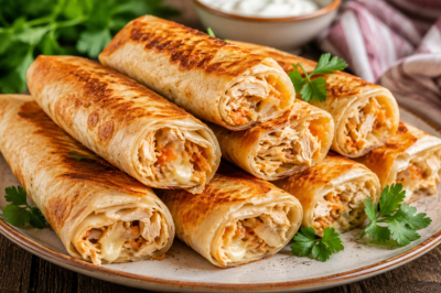 Трубочки из лаваша с курицей и овощами можно готовить хоть тонну &mdash; улетают вмиг