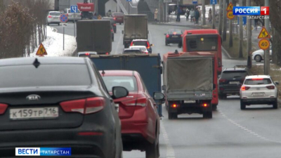 После ливня Казань встала в 10-балльных пробках