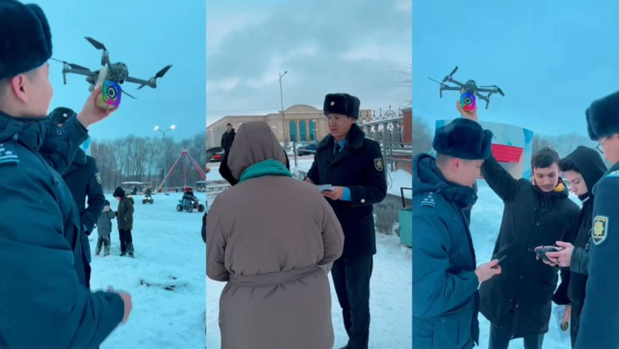 20 дронов запустили в небо в Актобе