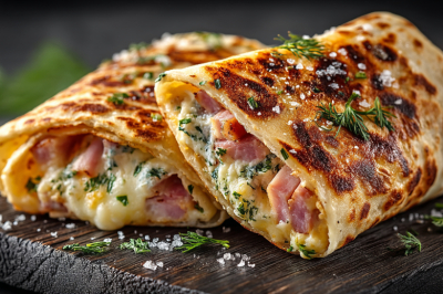 Натираю плавленый сыр с чесноком &mdash; и в лаваш. Пикантный рулет с ветчиной и зеленью &mdash; вкуснее, чем в кафе